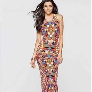 🔥 Maxi Dress - Kaleidescope / Geometric Pattern
